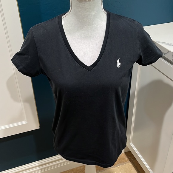 Polo Ralph Lauren Tops - Polo Ralph Lauren black Vneck T-shirt